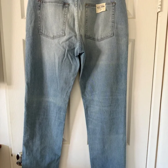 Outerknown SEA Jeans Drifter Tapered Fit Mens 36x34 Light Wash NEW - Picture 3 of 5